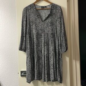 Gap tiered mini dress large